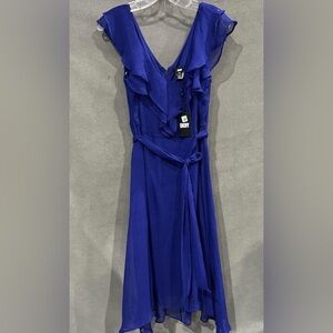 NWT. DKNY, size 10, Women's Vibrant Blue Dress, STUNNING